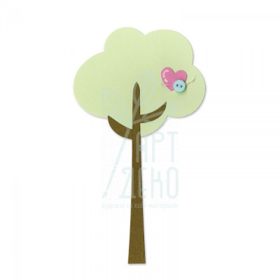 Набір ножів для скрапбукінгу Die-Tree & Heart, Sizzix 