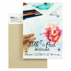 Склейка для акварелі Watercolor STAR T, А6 (10,5х14,8 см), 240 г/м2, 20 л, SMILTAINIS