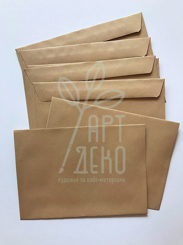 Конверт крафтовий, 11,5х16 см, 75 г/м2, Україна
