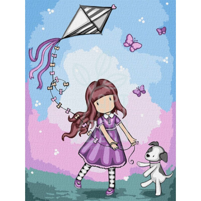 Набір для розпису за номерами "Don’t Fly Away Santoro Gorjuss Collection", 30х40 см, Ідейка