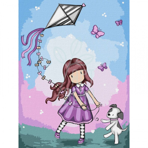 Набір для розпису за номерами "Don’t Fly Away Santoro Gorjuss Collection", 30х40 см, Ідейка