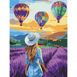 Набір для розпису за номерами "Лавандові пригоди", 30х40 см, Ідейка