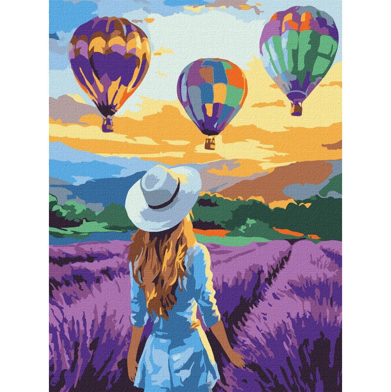 Набір для розпису за номерами "Лавандові пригоди", 30х40 см, Ідейка