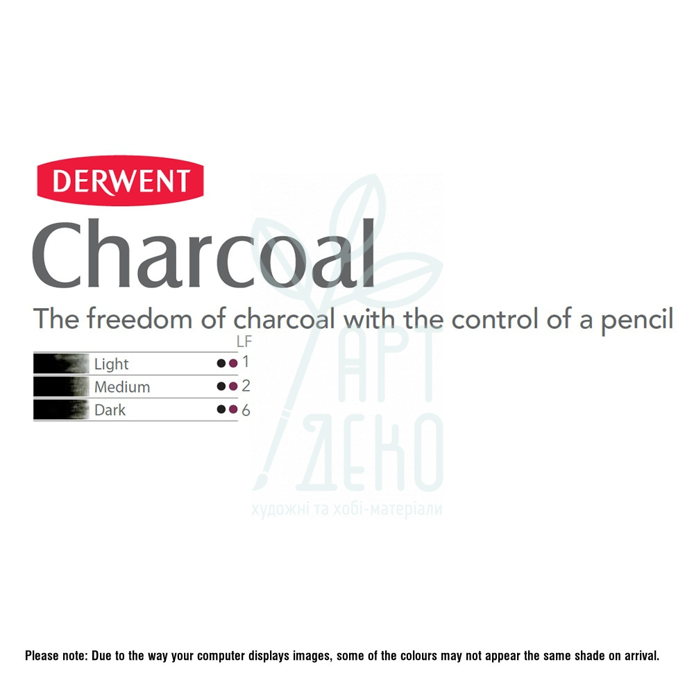Олівець вугільний, DERWENT