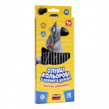 Набір олівців кольорових, з точилкою, 12 шт, Школярик 