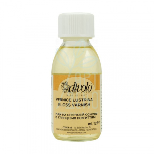 Лак фінішний Lustrina, глянцевий, 125 мл, Divolo
