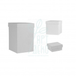 Коробка декоративна, біла, 8х8 см, Україна