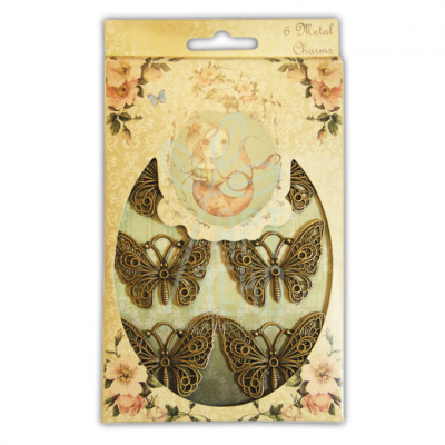 Підвіски металеві "Mirabelle Butterfly Charms", Santoro