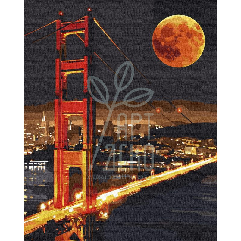 Набір для розпису за номерами "Золоті ворота", 40х50 см, Ідейка