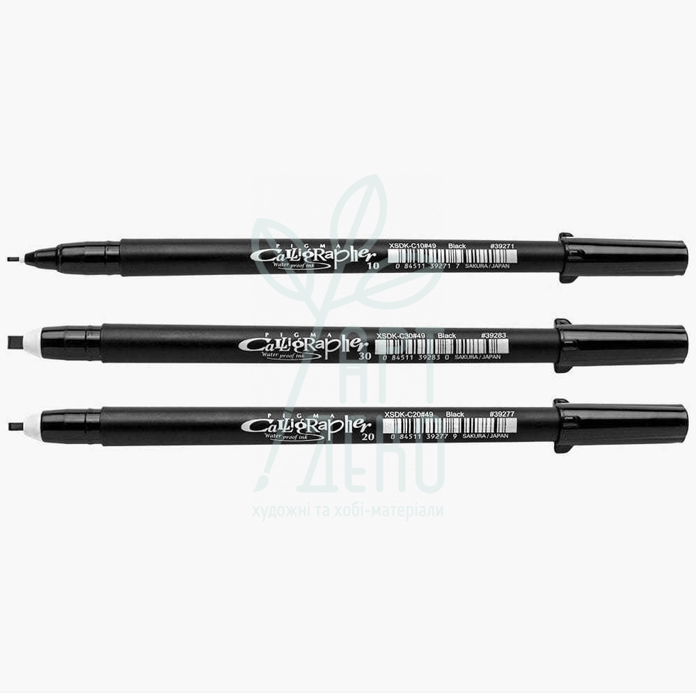 Набір ручок для каліграфії Pigma Calligrapher, 3 шт, Sakura