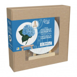 Набір для розпису за номерами "Блакитна гортензія", Ø 15 см, з мольбертом, ROSA Start