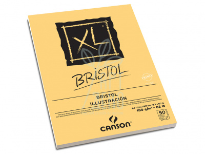 Альбом-склейка для графіки XL Bristol, А4 (21х29,7 см), 180 г/м2, 50 л., Canson
