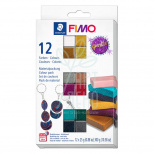 Набір полімерної глини "Effect Sparkle Colours", 12 шт, Fimo