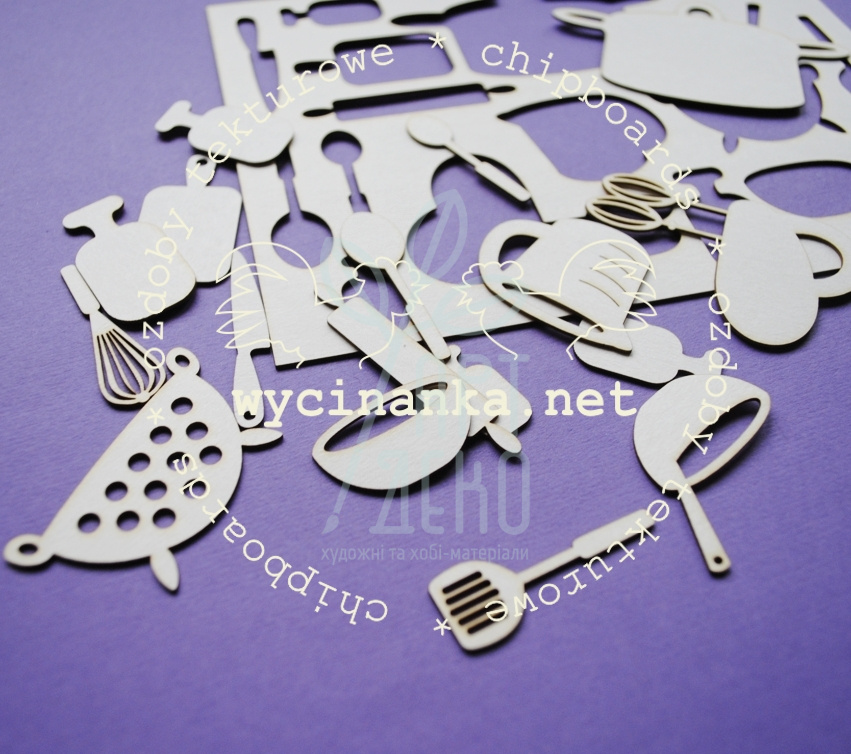 Набір чипбордів "Delicious!" 8, Wycinanka