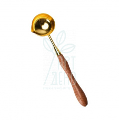 Ложка для сургуча, дерев'яна ручка, 11,5 см