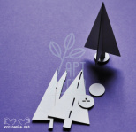 Чипборд 3D "Ялинка"№1, Wycinanka