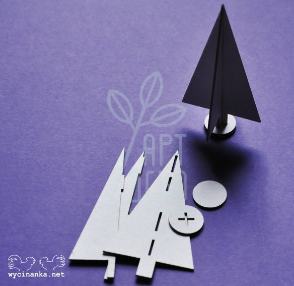Чипборд 3D "Ялинка"№1, Wycinanka