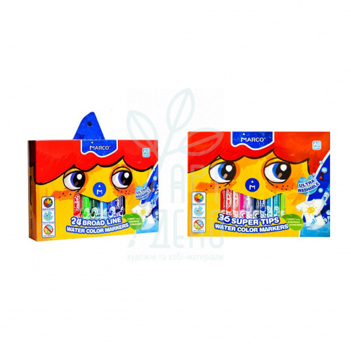 Набір фломастерів Super Washable, Marco