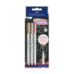 Набір маркерів Creative Metallic, 3 шт, Faber-Castell
