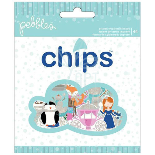 Набір висічок картонних Winter Wonderland Ephemera, 44 шт, Pebbles