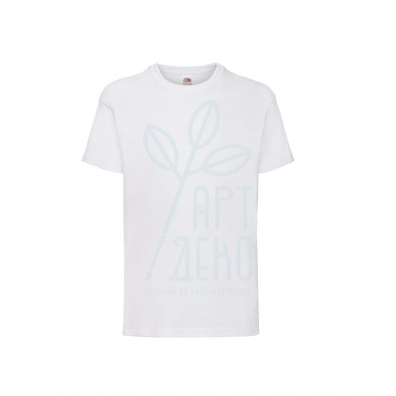 Футболка підліткова, 44х59 см, 100% бавовна, 160 г/м2, біла, ROSA