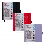 Скетчбук для графіки PU Soft-Touch, 15х15 см, 110 г/м2, 80 л., Santi