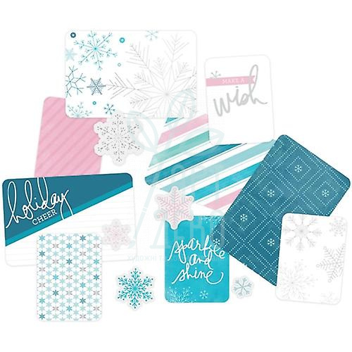 Набір картки для журналінгу + сніжинки Oh What Fun Winter Value kit, Becky Higgings