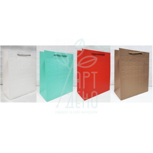 Пакет подарунковий "Одноколірний", 32х26х12,5 см, Україна