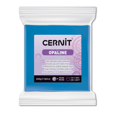 Полімерна глина CERNIT OPALINE, Синій перманентний, 250 г
