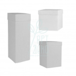 Коробка декоративна, біла, 12х12 см, Україна