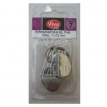 Основи металеві для браслета, посріблені, 35 мм, 3 шт., Viva Decor