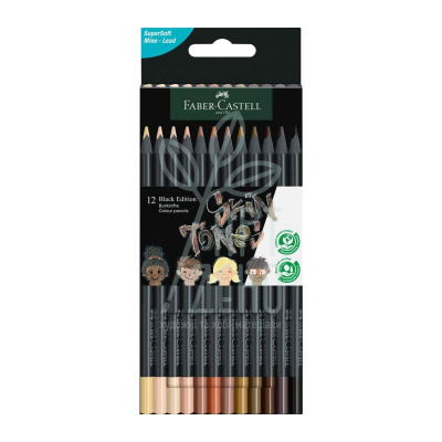Набір олівців кольорових Skin Tones, 12 шт, Faber-Castell
