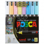 Набір маркерів акрилових Posca Soft Color, 0,7 мм, 8 шт, Uni