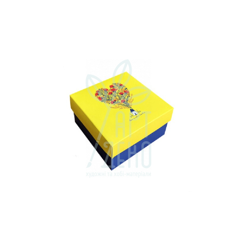 Коробка подарункова "Дім там, де серце", 14x14x7 см, Україна