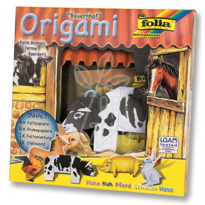 Набір паперу для орігамі Animal World Kits, Ферма, Folia
