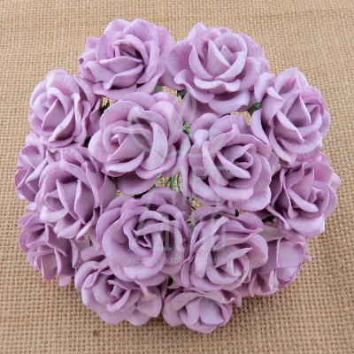 Квіти паперові Троянда Chelsea Rose, фіолетова, 3,5 см, 5 шт., Тайланд