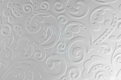 Папір текстурований тиснений "Орнамент 6", білий, 13х18 см, Україна