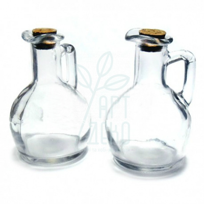 Глечик скляний для рідини з корковою пробкою, Ø 2 см, висота 11,5 см, Regina