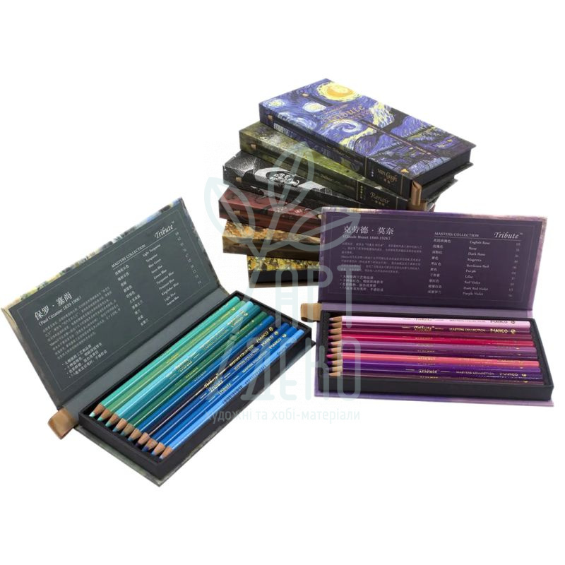 Набір кольорових олівців Tribute, 80 шт, Marco