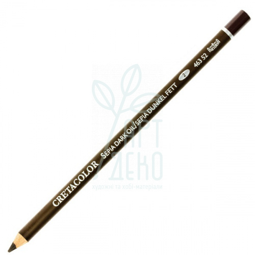 Олівець для рисунку Sepia dark oil, сепія олійна темна, Cretacolor