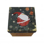 Коробка подарункова "Пузатий Санта", 11,5x11,5x11,5 см, Україна