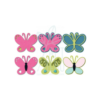 Набір ножів для скрапбукінгу Triplets - Butterfly by Stephanie Barnard, 13 шт, Sizzix Набір ножів для скрапбукінгу Triplets - Butterfly by Stephanie Barnard, 13 шт, Sizzix