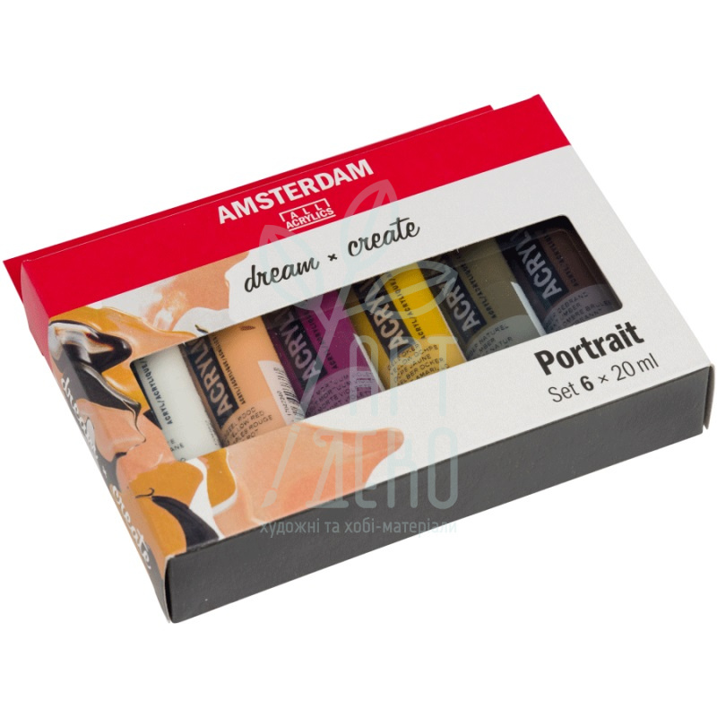 Набір акрилових фарб AMSTERDAM PORTRAIT, 6х20 мл, Royal Talens