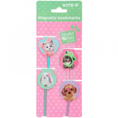 Набір магнітних закладок-лясе Studio Pets, 4 шт, Kite