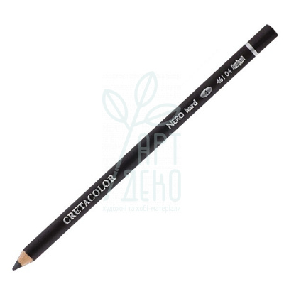 Олівець для рисунку вугільно-олійний Nero, чорний твердий 4, Cretacolor