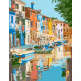 Набір для розпису за номерами "Місто на воді", 35х45 см, ROSA START