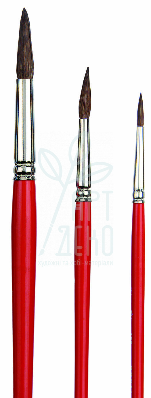 Набір пензлів для акварелі Brush Set Series 150, Поні/коза, кругла №4, №8, №12, к. р, Royal Talens