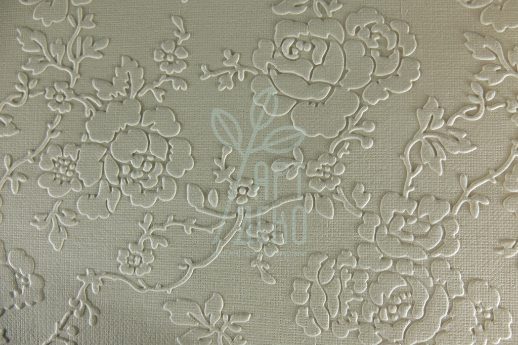 Папір текстурований, тиснений "Орнамент 8", бежевий, 13х18 см, Україна