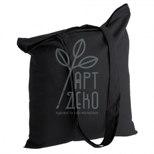 Еко-сумка, натуральне полотно, чорна, 38х42 см, Україна