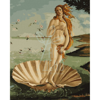 Набір для розпису за номерами "Народження Венери", 40х50 см, Ідейка